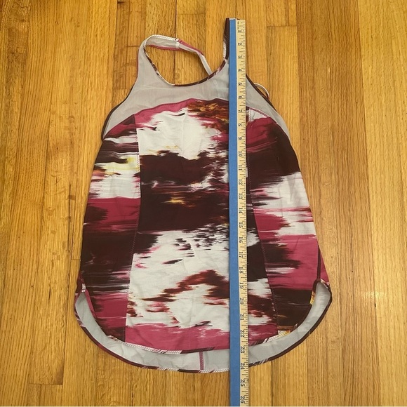 Lululemon 5 Mile Singlet pink Duck Sauce Pink Brown White(k11) - Picture 11 of 13